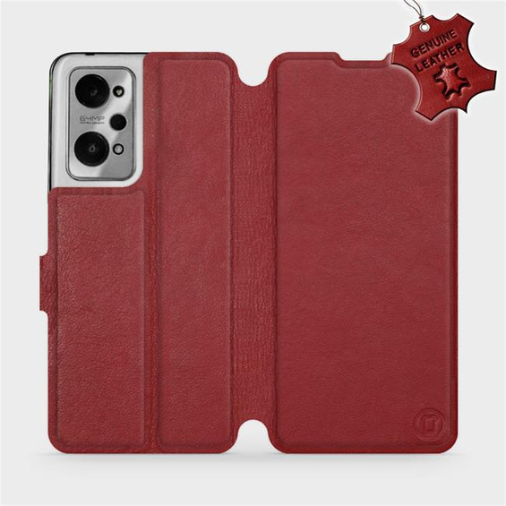 Hülle für Realme GT 2 - Farbe Dark Red Leather