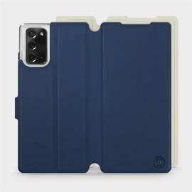 Hülle für Samsung Galaxy Note 20 - Farbe Marineblau mit Platin