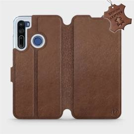 Hülle für HTC Desire 20 Pro - Farbe Brown Leather