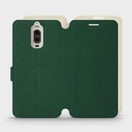 Hülle für Huawei Mate 9 Pro - Farbe Grün mit Platin