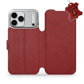 Hülle für Apple iPhone 17 Pro Max - Farbe Dark Red Leather