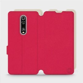 Hülle für Xiaomi Mi 9T - Farbe Rot mit Platin