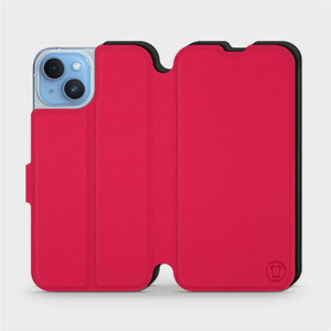 Hülle für Apple iPhone 14 - Farbe Rot mit Schwarz