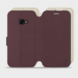 Hülle für Samsung Galaxy Xcover 4 - Farbe Burgund mit Platin