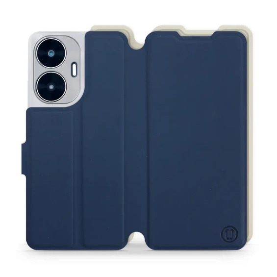 Hülle für Realme C55 - Farbe Marineblau mit Platin