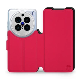 Hülle für Vivo X200 Pro 5G - Farbe Rot mit Schwarz