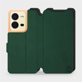 Hülle für Vivo X80 Lite - Farbe Grün mit Schwarz