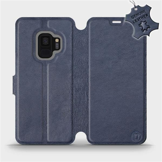 Hülle für Samsung Galaxy S9 - Farbe Blue Leather