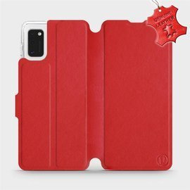 Hülle für Samsung Galaxy A41 - Farbe Red Leather
