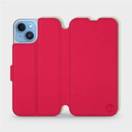 Hülle für Apple iPhone 14 - Farbe Rot mit Platin