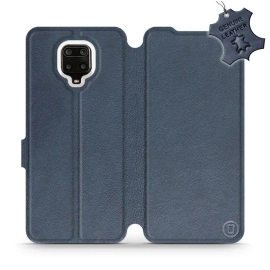 Hülle für Xiaomi Redmi Note 9 Pro - Farbe Blue Leather