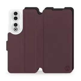 Hülle für Huawei Honor 90 - Farbe Burgund mit Schwarz
