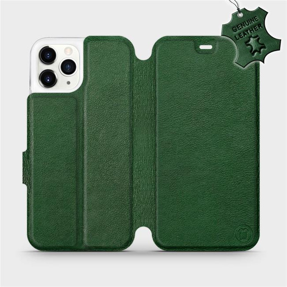 Hülle für Apple iPhone 11 Pro - Farbe Green Leather