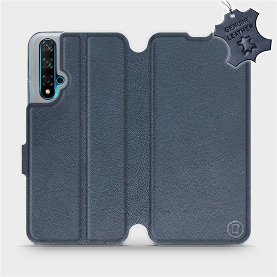 Hülle für Huawei Nova 5T - Farbe Blue Leather