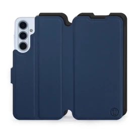 Hülle für Samsung Galaxy M35 5G - Farbe Marine mit Schwarz