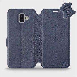Hülle für Samsung Galaxy J6 Plus 2018 - Farbe Blue Leather