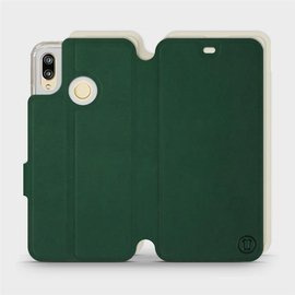 Hülle für Huawei P20 Lite - Farbe Grün mit Platin