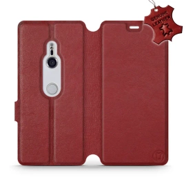 Hülle für Sony Xperia XZ3 - Farbe Dark Red Leather