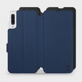 Hülle für Samsung Galaxy A50 - Farbe Marine mit Schwarz