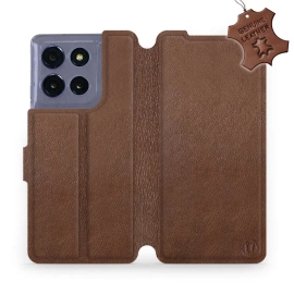 Hülle für Motorola Moto G86 5G - Farbe Brown Leather