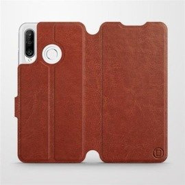 Hülle für Huawei P30 Lite - Farbe Brown&Orange