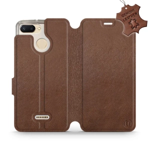 Hülle für Xiaomi Redmi 6 - Farbe Brown Leather