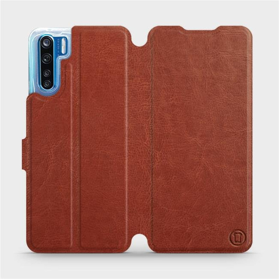Hülle für OPPO A91 - Farbe Brown&Gray
