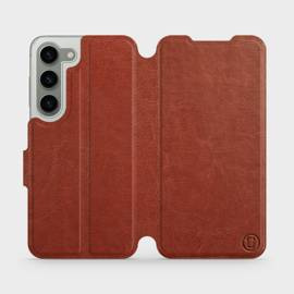 Hülle für Samsung Galaxy S23 - Farbe Brown&Orange