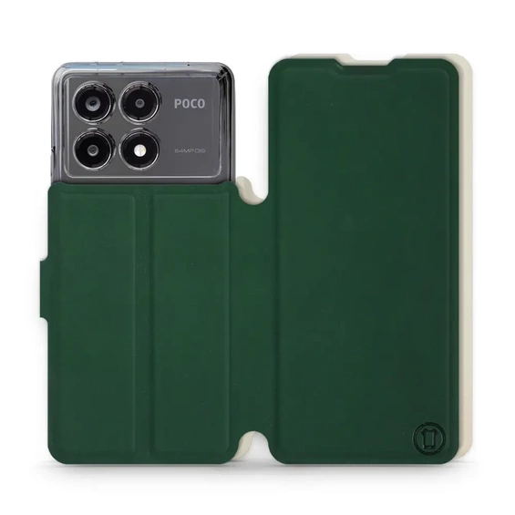 Hülle für Xiaomi POCO X6 Pro - Farbe Grün mit Platin
