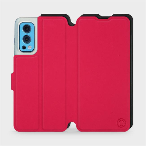 Hülle für OnePlus Nord 2 5G - Farbe Rot mit Schwarz
