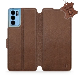 Hülle für OPPO Reno 6 5G - Farbe Brown Leather