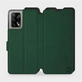 Hülle für OPPO A74 - Farbe Grün mit Schwarz