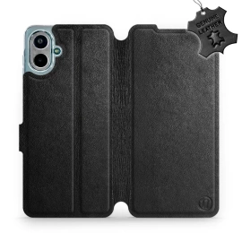 Hülle für Samsung Galaxy A07 - Farbe Black Leather