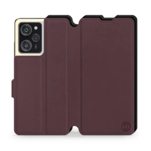 Hülle für Xiaomi Poco X5 Pro 5G - Farbe Burgund mit Schwarz