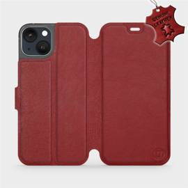 Hülle für Apple iPhone 13 - Farbe Dark Red Leather