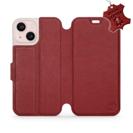 Hülle für Apple iPhone 13 mini - Farbe Dark Red Leather