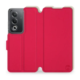 Hülle für OPPO A80 5G - Farbe Rot mit Platin