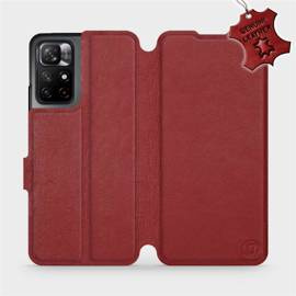 Hülle für Xiaomi Redmi Note 11S 5G - Farbe Dark Red Leather