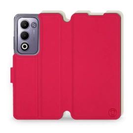 Hülle für OPPO A5m - Farbe Rot mit Platin