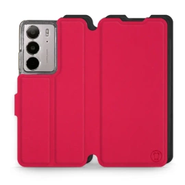 Hülle für Realme C75 - Farbe Rot mit Schwarz
