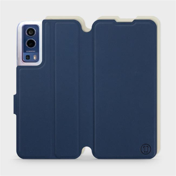 Hülle für Vivo Y52 5G - Farbe Marineblau mit Platin