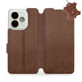 Hülle für OPPO A5 Pro 5G - Farbe Brown Leather