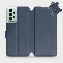 Hülle für Samsung Galaxy A33 5G - Farbe Blue Leather