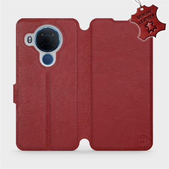 Hülle für Nokia 5.4 - Farbe Dark Red Leather