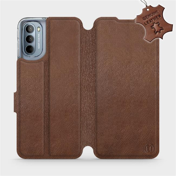 Hülle für Motorola Moto G31 - Farbe Brown Leather