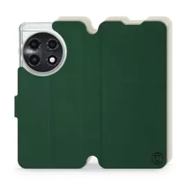 Hülle für OnePlus 11 5G - Farbe Grün mit Platin