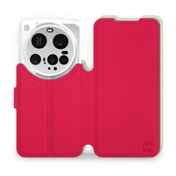 Hülle für Xiaomi 15 Ultra - Farbe Rot mit Platin