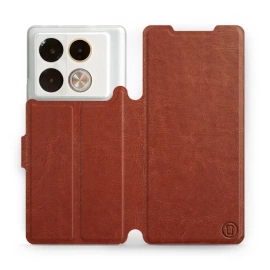 Hülle für Infinix Note 40 Pro - Farbe Brown&Orange