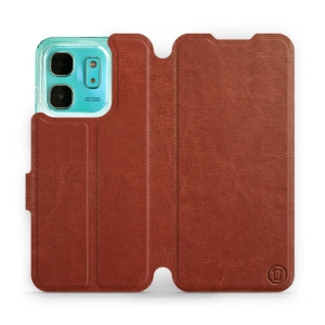 Hülle für Infinix HOT 50i - Farbe Brown&Orange