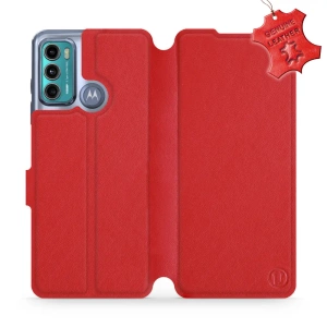Hülle für Motorola Moto G60 - Farbe Red Leather